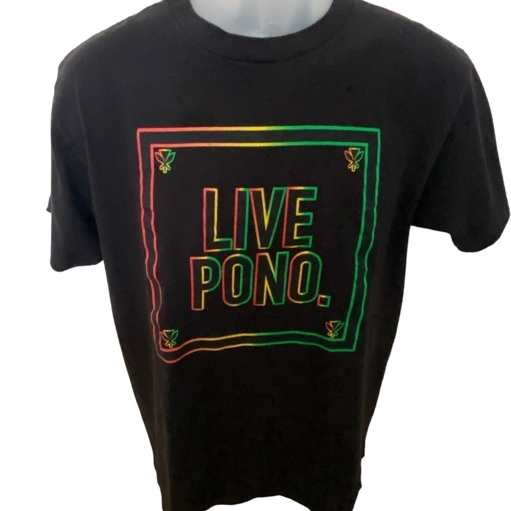 LIVE PONO Alstyle Hawaiian Tee Shirt Men M Medium